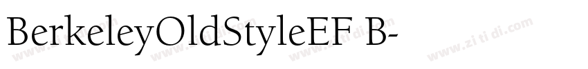 BerkeleyOldStyleEF B字体转换 BerkeleyOldStyleEF B字体转换